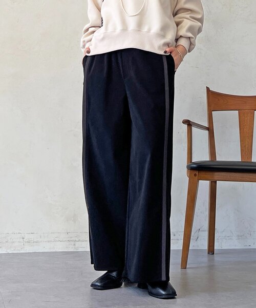 un dix cors(アンディコール)の「ストレッチ起毛リブ替えパンツ(その他パンツ・レディース・ブルー/アイボリー/ブラック・FREE)」の21枚目の写真