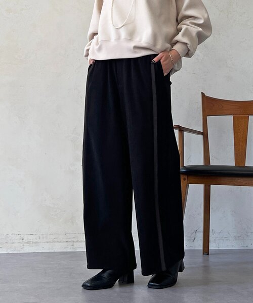 un dix cors(アンディコール)の「ストレッチ起毛リブ替えパンツ(その他パンツ・レディース・ブルー/アイボリー/ブラック・FREE)」の22枚目の写真