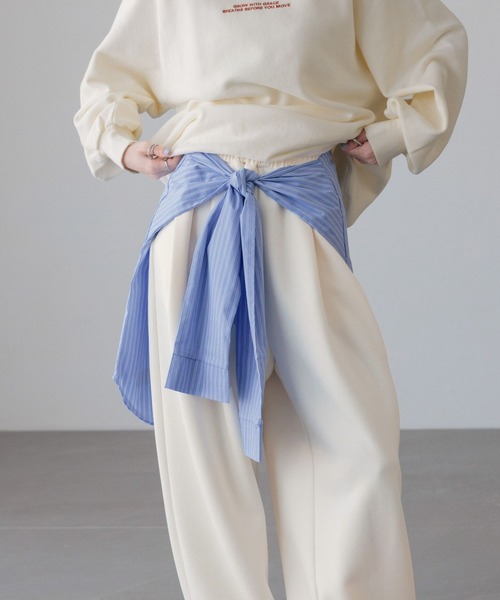 LOWRYS FARM（ローリーズファーム）の「シャツマキベルト  645162（ベルト・レディース・アイボリー/ブルー・FREE）」の2枚目の写真