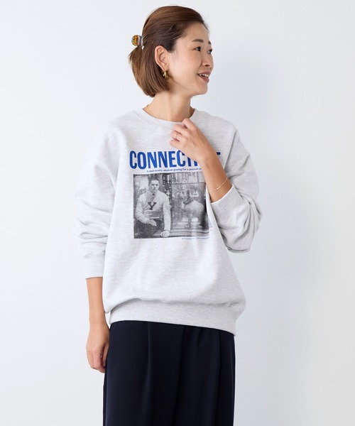 Johnbull（ジョンブル）の「【Johnbull】フォトプリント裏毛スウェット-LIFE CONNECTICUT SWT（スウェット・レディース・ライトグレー・M）」の15枚目の写真