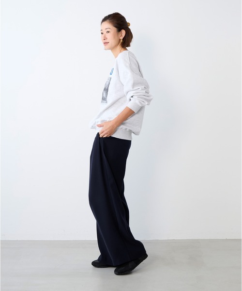 Johnbull（ジョンブル）の「【Johnbull】フォトプリント裏毛スウェット-LIFE CONNECTICUT SWT（スウェット・レディース・ライトグレー・M）」の2枚目の写真