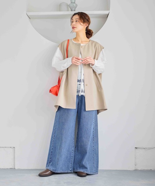 studio CLIP（スタディオクリップ）の「【軽量/抗菌防臭/クッションインソール】スクエアスリッポン（スリッポン・レディース・ブラック/ブラウン・MEDIUM/LARGE）」の3枚目の写真