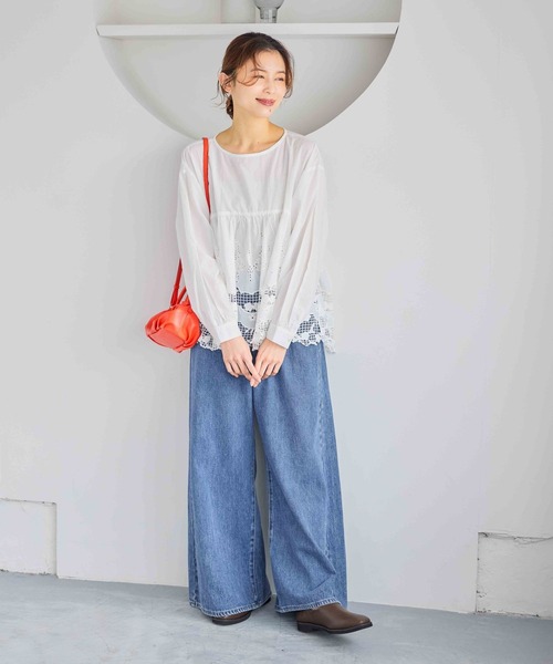 studio CLIP（スタディオクリップ）の「【軽量/抗菌防臭/クッションインソール】スクエアスリッポン（スリッポン・レディース・ブラック/ブラウン・MEDIUM/LARGE）」の4枚目の写真