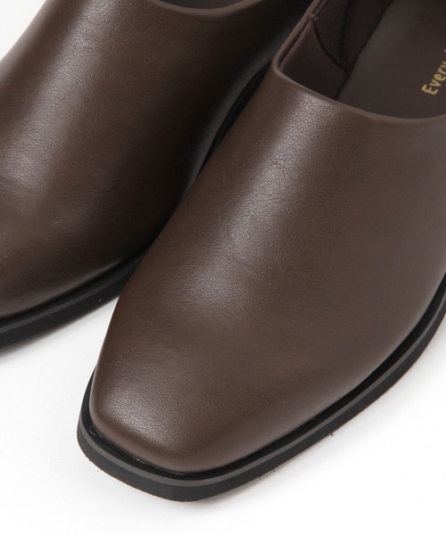 studio CLIP（スタディオクリップ）の「【軽量/抗菌防臭/クッションインソール】スクエアスリッポン（スリッポン・レディース・ブラック/ブラウン・MEDIUM/LARGE）」の14枚目の写真