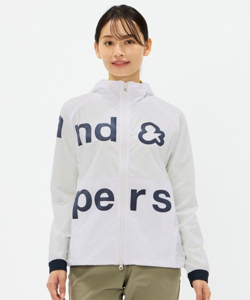 and per se(アンパスィ)の「マルチウェザーフーディージャケット(レディース)(ブルゾン・レディース・ホワイト/ネイビー/ブラック・L/M)」の7枚目の写真