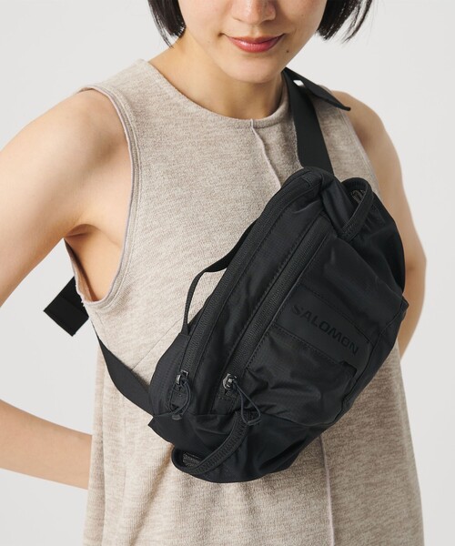 SALOMON(サロモン)の「<Salomon>ACS ウエストパック 3(ボディバッグ/ウエストポーチ・レディース・ブラック/ライトグレー・FREE)」の2枚目の写真