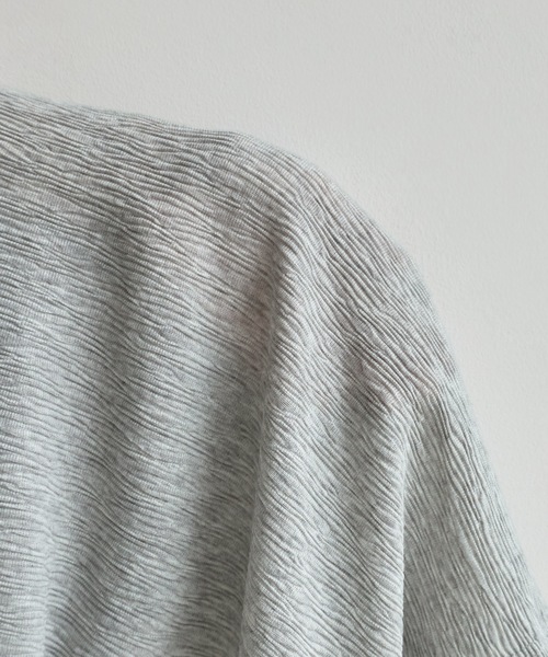 etoll.（エトル）の「2wayクレープシアーカーディガン（カーディガン/ボレロ・レディース・ブラック/オフホワイト/杢グレー/ブルー・M）」の20枚目の写真