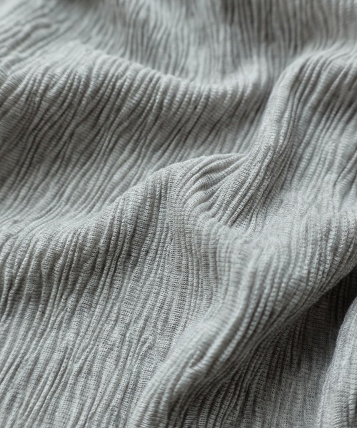 etoll.（エトル）の「2wayクレープシアーカーディガン（カーディガン/ボレロ・レディース・ブラック/オフホワイト/杢グレー/ブルー・M）」の21枚目の写真