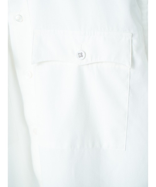 benine9（ビーナイン）の「benine 9 Double Pocket L/S Shirt (BN0126-401)（シャツ/ブラウス・メンズ・ブラック/ホワイト・MEDIUM/LARGE）」の5枚目の写真
