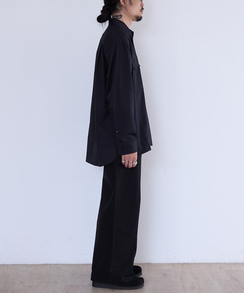 benine9（ビーナイン）の「benine 9 Double Pocket L/S Shirt (BN0126-401)（シャツ/ブラウス・メンズ・ブラック/ホワイト・MEDIUM/LARGE）」の16枚目の写真