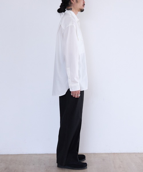 benine9（ビーナイン）の「benine 9 Double Pocket L/S Shirt (BN0126-401)（シャツ/ブラウス・メンズ・ブラック/ホワイト・MEDIUM/LARGE）」の10枚目の写真