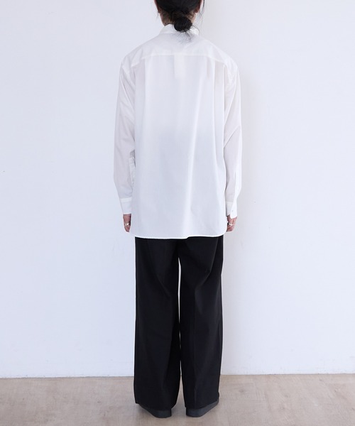 benine9（ビーナイン）の「benine 9 Double Pocket L/S Shirt (BN0126-401)（シャツ/ブラウス・メンズ・ブラック/ホワイト・MEDIUM/LARGE）」の11枚目の写真