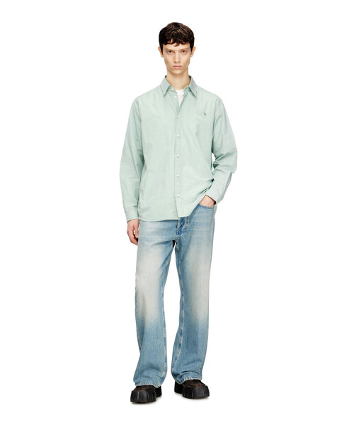 DIESEL(ディーゼル)の「メンズ シャツ S-SIMPLY-BKBZ(シャツ/ブラウス・メンズ・グリーン系その他/ブルー系その他・54/52/48/46/44/50)」の3枚目の写真
