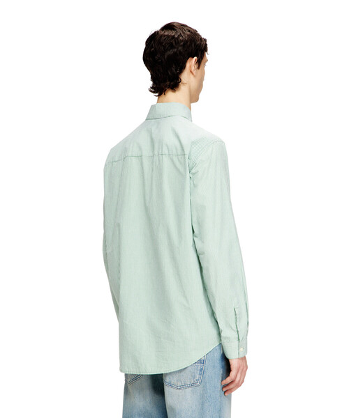 DIESEL(ディーゼル)の「メンズ シャツ S-SIMPLY-BKBZ(シャツ/ブラウス・メンズ・グリーン系その他/ブルー系その他・54/52/48/46/44/50)」の4枚目の写真