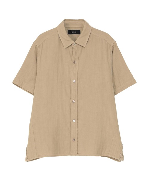 ZUCCa(ズッカ)の「DOUBLE GAUZE / S(シャツ/ブラウス・レディース・ブラック/ホワイト/ベージュ/イエロー・XL/M size)」の3枚目の写真