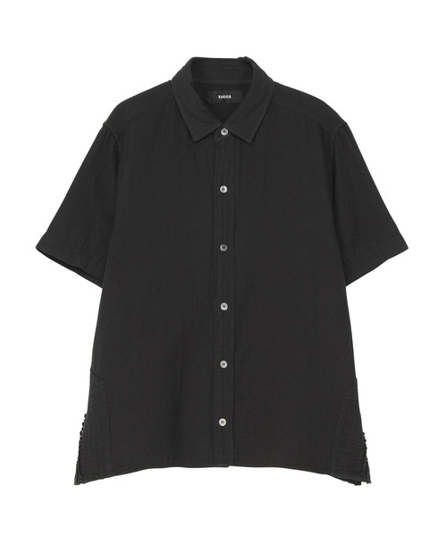ZUCCa(ズッカ)の「DOUBLE GAUZE / S(シャツ/ブラウス・レディース・ブラック/ホワイト/ベージュ/イエロー・XL/M size)」の2枚目の写真