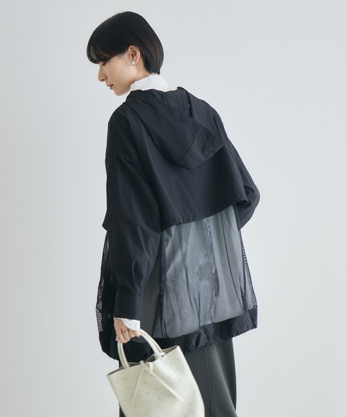 Paradise Picnic（パラダイスピクニック）の「メッシュレイヤードブルゾン（ブルゾン・レディース・ベージュ/チャコールグレー/ブラック・FREE）」の9枚目の写真