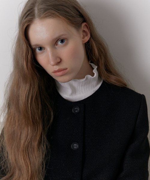 38COMEONCOMMON(38カモンコモン)の「Classic Tweed Jacket (Black)(その他アウター・レディース・その他・FREE)」の3枚目の写真