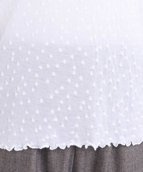 l'atelier du savon（アトリエドサボン）の「すけすけドット　ロンT（Tシャツ/カットソー・レディース・アイボリー・FREE）」の17枚目の写真