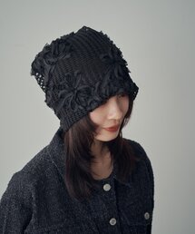 goocy（グーシー）の「レースフラワービーニー（キャップ）」