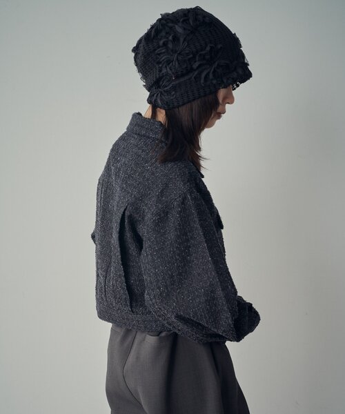 goocy（グーシー）の「レースフラワービーニー（キャップ・レディース・ブラック/アイボリー・FREE）」の12枚目の写真