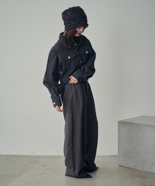 goocy（グーシー）の「レースフラワービーニー（キャップ・レディース・ブラック/アイボリー・FREE）」の14枚目の写真