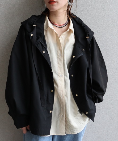zena（ジェナ）の「シアーストライプドルマンシャツ/ オーバーサイズ / 春シャツ（シャツ/ブラウス・レディース・ブルー系その他/ベージュ系その他・FREE）」の8枚目の写真