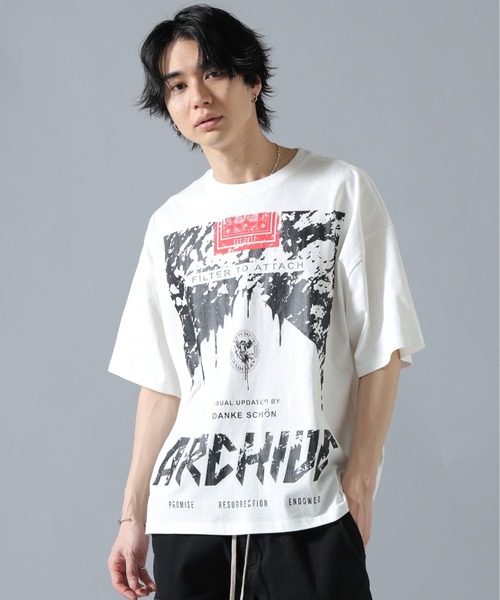DANKE SCHON(ダンケシェーン)の「【WEB&DEPOT限定】DankeSchon/ダンケシェーン/S/S Tee CIGARETTE(Tシャツ/カットソー・メンズ・ホワイト/ブラック・L/M)」の2枚目の写真