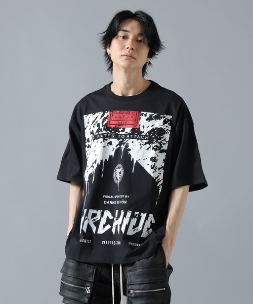 DANKE SCHON(ダンケシェーン)の「【WEB&DEPOT限定】DankeSchon/ダンケシェーン/S/S Tee CIGARETTE(Tシャツ/カットソー・メンズ・ホワイト/ブラック・L/M)」の1枚目の写真