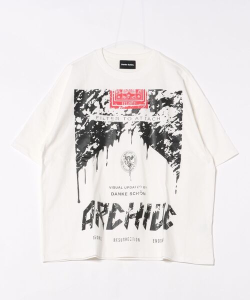 DANKE SCHON(ダンケシェーン)の「【WEB&DEPOT限定】DankeSchon/ダンケシェーン/S/S Tee CIGARETTE(Tシャツ/カットソー・メンズ・ホワイト/ブラック・L/M)」の7枚目の写真