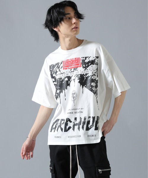 DANKE SCHON(ダンケシェーン)の「【WEB&DEPOT限定】DankeSchon/ダンケシェーン/S/S Tee CIGARETTE(Tシャツ/カットソー・メンズ・ホワイト/ブラック・L/M)」の4枚目の写真