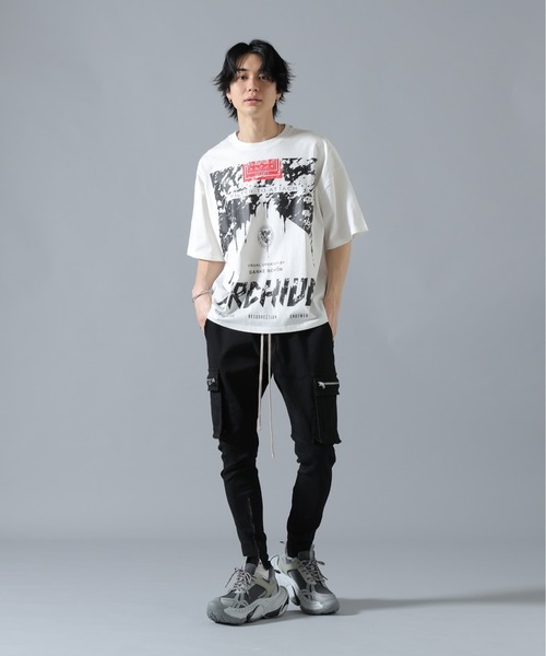 DANKE SCHON(ダンケシェーン)の「【WEB&DEPOT限定】DankeSchon/ダンケシェーン/S/S Tee CIGARETTE(Tシャツ/カットソー・メンズ・ホワイト/ブラック・L/M)」の5枚目の写真