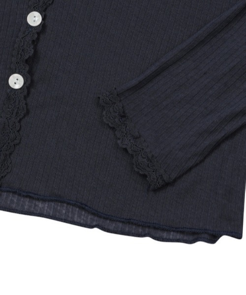 A'GEM/9 × .kom 『MUCENT/ムセント』 DELLA SEE THROUGH LACE CARDIGAN/シースルーレースカーディガン
