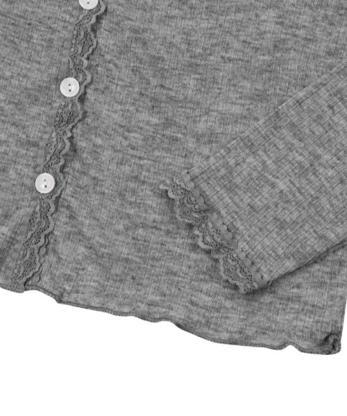 A'GEM/9 × .kom 『MUCENT/ムセント』 DELLA SEE THROUGH LACE CARDIGAN/シースルーレースカーディガン