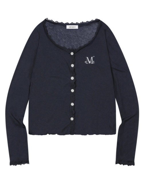 A'GEM/9 × .kom 『MUCENT/ムセント』 DELLA SEE THROUGH LACE CARDIGAN