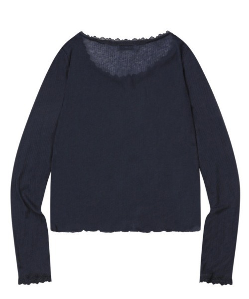 A'GEM/9 × .kom 『MUCENT/ムセント』 DELLA SEE THROUGH LACE CARDIGAN/シースルーレースカーディガン