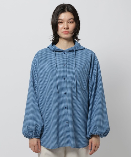 niko and...（ニコアンド）の「アソートUVフーディシャツ（シャツ/ブラウス・レディース・ライトブルー/オフホワイト/ブルー・FREE）」の13枚目の写真