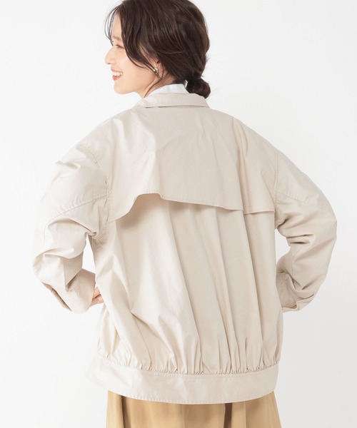 studio CLIP（スタディオクリップ）の「コットンナイロンスタンドブルゾン（ブルゾン・レディース・アイボリー/ベージュ・FREE）」の9枚目の写真