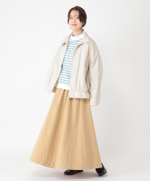 studio CLIP（スタディオクリップ）の「コットンナイロンスタンドブルゾン（ブルゾン・レディース・アイボリー/ベージュ・FREE）」の10枚目の写真