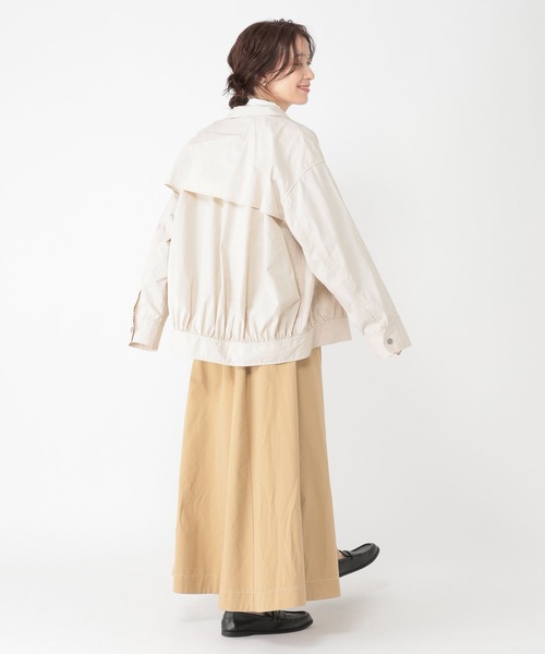 studio CLIP（スタディオクリップ）の「コットンナイロンスタンドブルゾン（ブルゾン・レディース・アイボリー/ベージュ・FREE）」の11枚目の写真