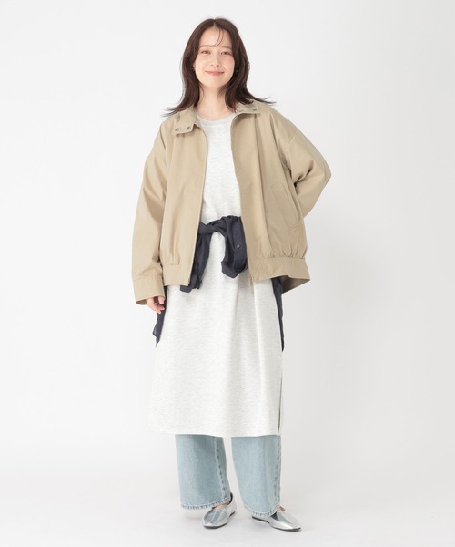 studio CLIP（スタディオクリップ）の「コットンナイロンスタンドブルゾン（ブルゾン・レディース・アイボリー/ベージュ・FREE）」の14枚目の写真