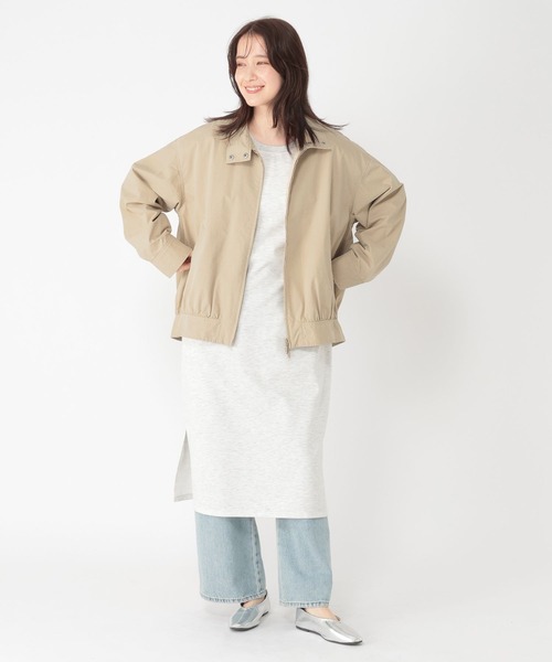 studio CLIP（スタディオクリップ）の「コットンナイロンスタンドブルゾン（ブルゾン・レディース・アイボリー/ベージュ・FREE）」の15枚目の写真