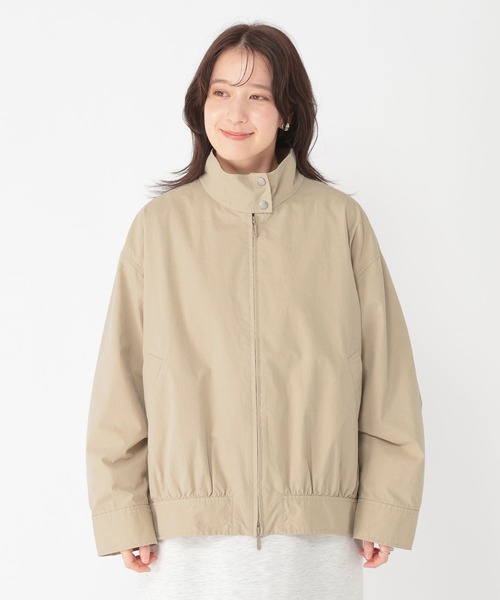 studio CLIP（スタディオクリップ）の「コットンナイロンスタンドブルゾン（ブルゾン・レディース・アイボリー/ベージュ・FREE）」の16枚目の写真