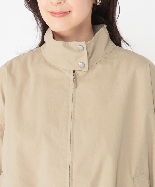studio CLIP（スタディオクリップ）の「コットンナイロンスタンドブルゾン（ブルゾン・レディース・アイボリー/ベージュ・FREE）」の19枚目の写真