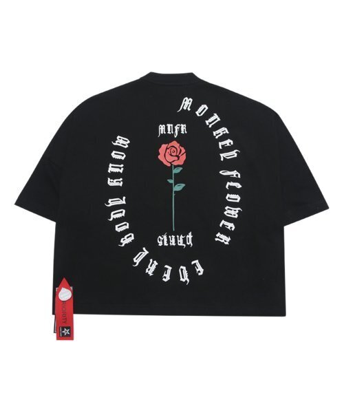 Monkey Flower(モンキーフラワー)の「レディースローズ刺繍 半袖Tシャツ/MM8WTS12F BLACK(Tシャツ/カットソー・レディース・その他・FREE)」の4枚目の写真
