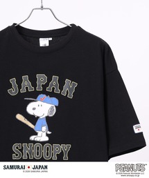 侍ジャパン×PEANUTS 天竺ビッグシルエット半袖Tシャツ