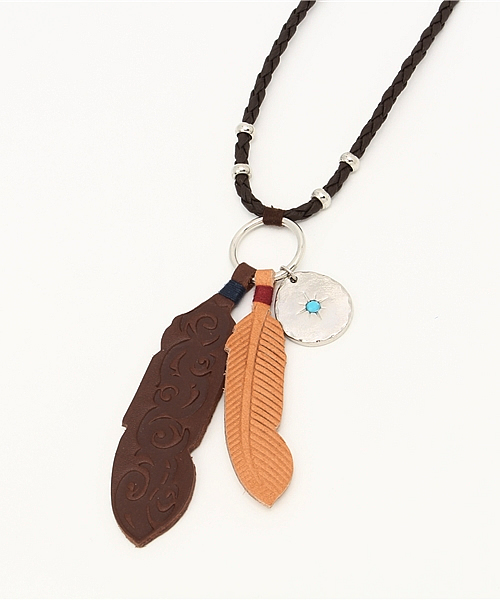 チャイハネ（チャイハネ）の「【チャイハネ】レファスタMEN'Sネックレス（ネックレス・メンズ・ブルー/ブラウン・FREE）」の2枚目の写真