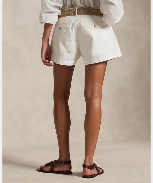 POLO RALPH LAUREN（ポロ ラルフ ローレン）の「コットン チノ ショートパンツ（チノパンツ・レディース・ホワイト・0）」の3枚目の写真