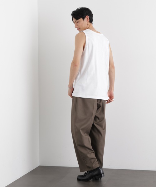 NANO universe（ナノユニバース）の「Anti Soaked(R) 汗染み防止 リブタンクトップ（タンクトップ・メンズ・ブラック/ホワイト/チャコール・L/M）」の17枚目の写真