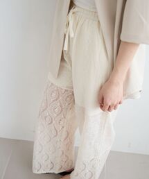 le.coeur blanc | vaneumレースファブリックドッキングパンツ(その他パンツ)